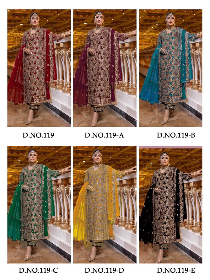 KF - 119 Colors Pakistani Salwar Suits Catalog